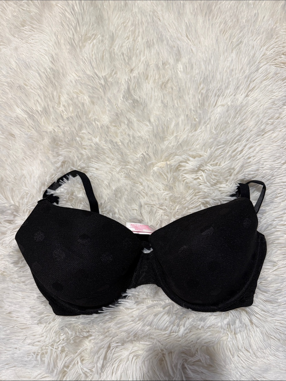 PINK Victoria's Secret Black Padded Underwire Bra